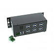 [해외]Coolgear Industrial 12-Port USB 3.0 Powered Hub for PC-MAC DIN-RAIL Mount