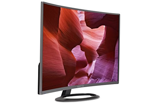 [해외]Sceptre C325W-1920R 32 Inch Curved LED Gaming 모니터 75Hz 1080P HDMI DisplayPort Ultra Thin, Metal Black 2018