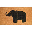 [해외]Happy House Door Mats, 27.2&quot; L x 16.1&quot; W x 1&quot; Thickness, (Machine Woven) Brush Mats - Elephant