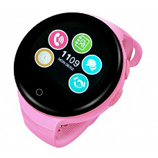 [해외]Ameter G7 GPS Tracker Kids Smartwatch, 2G Network Only, Anti-lost SOS Navigation Social Children Watch Phone with Wifi Pink