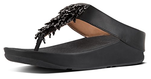 [해외]핏플랍 New Womens Rumba Thong Sandal Black 8