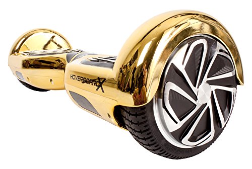 [해외]Hoverboard Electric Scooter Skateboard by HoverboardX - UL 2272 Certified - Bluetooth Speaker - Safe - LED Lights - Quick Charging - Aluminum Alloy Chassis - Better Durability - Gold, One Size