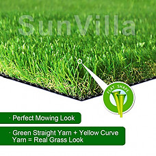 [해외]SunVilla Realistic indoor/outdoor Artificial Grass/Turf (4 ft X 7 ft =28 square feet)