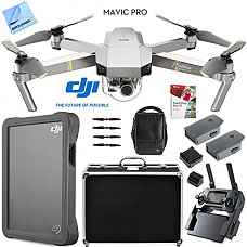 [해외]DJI Mavic Pro Platinum Quadcopter Drone with 4K 카메라 Fly More Combo Pack Triple 배터리 w/ Case 2TB HD Kit