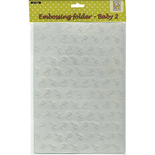 [해외]Ecstasy Crafts Nellies Choice A4 Embossing Folder-Baby 2, 8.25 by 11.875-Inch