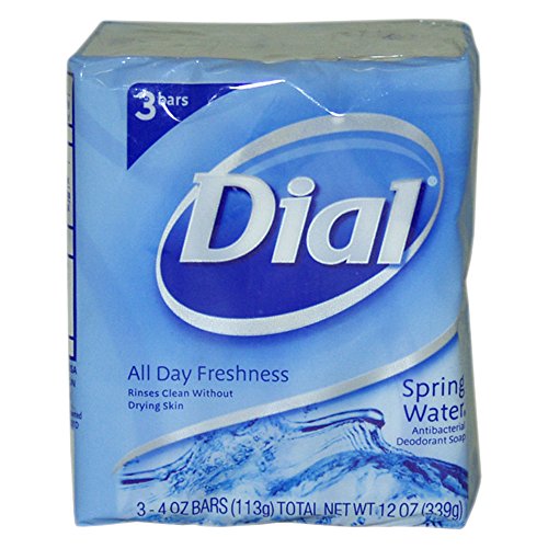 [해외]Dial Antibacterial Deodorant Soap, Spring Water, 4 Ounce, 3 Bars