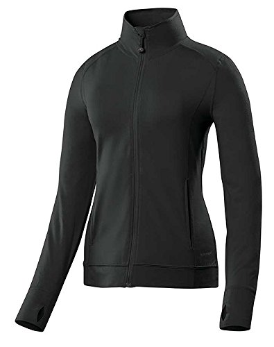 [해외]Terramar Womens Cloud Nine 4-Way Stretch Brushed Full Zip Pullover Jacket, Black, Large (14)