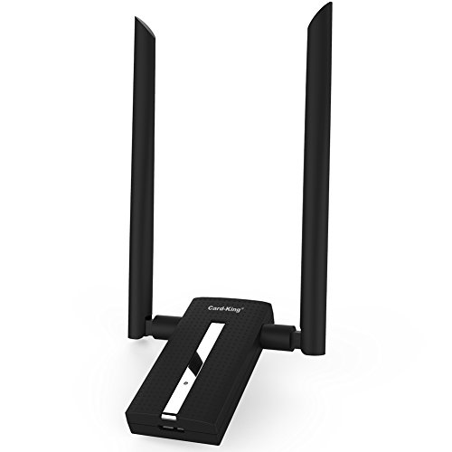 [해외]Card King Wifi Adapter AC1200 Usb Wireless Adapter 2.4GHz/ 5GHz Dual Band Network Lan Card with Double High Gain Antenna for Windows 10/8.1/8/7/XP/Mac OS10.6-10.12