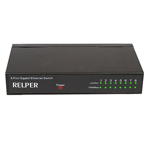 [해외]8 Port Gigabit 10/100/1000Mbps Ethernet Desktop Switch Hub