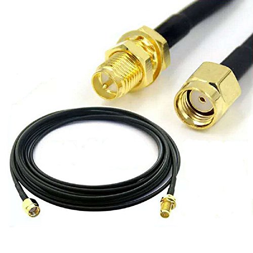 [해외]HUACAM HCM05 RP SMA Male to RP SMA Female WiFi Wireless Antenna Extension Cable 5M