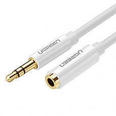[해외]UGREEN 3.5mm Male to Female Extension Stereo Audio Extension Cable Adapter Gold Plated Compatible for iPhone, 아이패드 or Smartphones, Tablets, Media Players