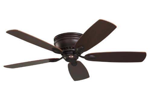 [해외]Emerson Ceiling Fans CF905ORB Prima Snugger 52-Inch Low Profile Ceiling Fan With Wall Control, Light Kit Adaptable, Oil Rubbed Bronze Finish