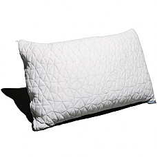 [해외]Coop Home Goods - Premium Adjustable Loft - Shredded Hypoallergenic Certipur Memory Foam Pillow with Washable Removable Cover - 20 x 30 - Queen Size