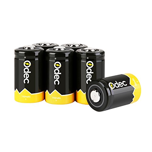 [해외]Odec CR2 Battery, 750mAh 3V Lithium Batteries, Pack of 6