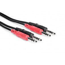 [해외]Hosa CSS-202 Dual 1/4 inch TRS to Same Stereo Interconnect Cable, 6.5 feet