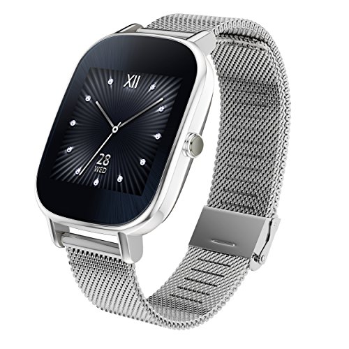 [해외]ASUS ZenWatch 2 Android Wear Smartwatch - 1.45", Silver case with Silver Metal band