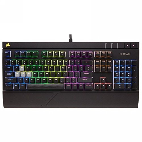 [해외]Corsair STRAFE RGB Mechanical Gaming Keyboard Cherry MX Silent (Certified Refurbished)