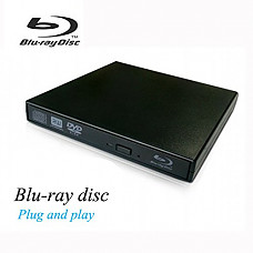 [해외]VikTck External Blu Ray DVD Player Drive,USB 2.0 Disc Burner Reader Slim BD CD DVD RW ROM Writer for PC Mac Windows 7 8 10 XP Linxus
