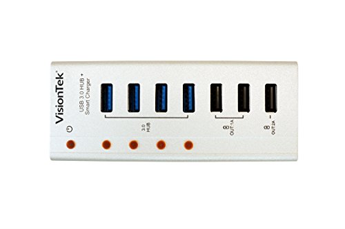 [해외]VisionTek USB 3.0 7 port Hub - Charge and Sync - 900725