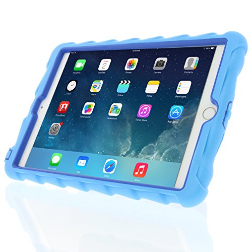 [해외]애플 아이패드 mini 아이패드 mini Retina 아이패드 mini 3 Hideaway with Stand Light Blue Gumdrop Cases Silicone Rugged Shock Absorbing Protective Dual Layer Cover Case