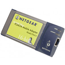 [해외]Netgear FA411 16-Bit PCMCIA Network Card (10/100 Mbps)
