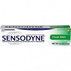 [해외]Sensodyne Fresh Mint Sensitivity Toothpaste for Sensitive Teeth and Fresh Breath, 4 Ounce Tubes (Pack of 4)