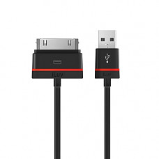 [해외]iLuv 3 Ft. Premium Charge / Sync Cable For 30 Pin iPod, iPhone, And iPad[Apple MFi Certified]