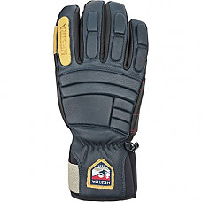 [해외]Hestra 방수 Ski Gloves: Mens and Womens Pro Model Leather Winter Gloves, Navy, 9