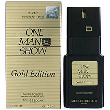 [해외]Jacques Bogart One Man Show Eau De Toilette Spray (Gold Edition) for Men, 3.33 Ounce