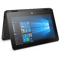[해외]HP ProBook x360 11.6" G1 EE Notebook, LED HD Touchscreen, Intel Celeron N3350 Dual-Core 1.1GHz, 4GB DDR3, 64GB SSD eMMC, 802.11ac, Bluetooth 4.2, Win10Pro - 64Bit