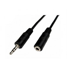 [해외]Cables Unlimited AUD-1000-25 3.5mm 25 feet Male to Female Stereo Cable - Black