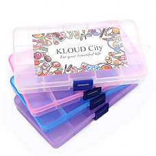 [해외]KLOUD City Jewelry Box Organizer Storage Container with Adjustable Dividers 15 Grids (Pack of 4)