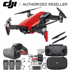 [해외]DJI Mavic Air Drone Quadcopter (Flame Red) + DJI Goggles FPV Headset (Racing Edition) VR FPV POV Experience Ultimate Bundle