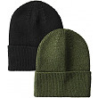 [해외]Amazon Essentials Mens 2-Pack Knit Hat, Olive/Black, One Size