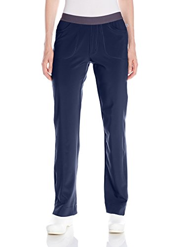 [해외]Cherokee Womens Infinity Low-Rise Slim Pull-On Pant, Navy, Small