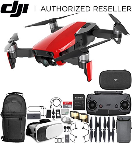 [해외]DJI Mavic Air Drone Quadcopter (Flame Red) Everything You Need Starters Bundle