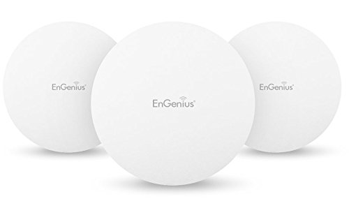 [해외]EnGenius Technologies EAP1250-3Pack (3) 802.11AC Wave 2, Concurrent Dual-Band, Compact size Wireless Access Point, Standard PoE (Power Adapter NOT included)