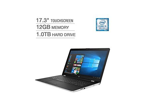 [해외]2018 HP 17 17.3" Touchscreen WLED-backlit HD+ Laptop Computer, Intel Core i5-8250U (Beat i7-7500U), 12GB DDR4, 1TB HDD, 2GB AMD Radeon 530 Graphics, DVD, USB 3.1, HDMI, 802.11ac, Bluetooth, Windows 10