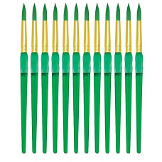 [해외]Royal Brush Big Kids Choice Round Paint Brush, Size 8, Pack of 12