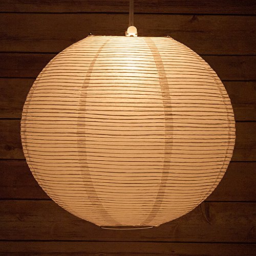 [해외]Quasimoon 16FLP-WH 16" White Fine Line Even Ribbing Paper Lantern, 16 Inch, White Fine Line Premium Even Ribbing