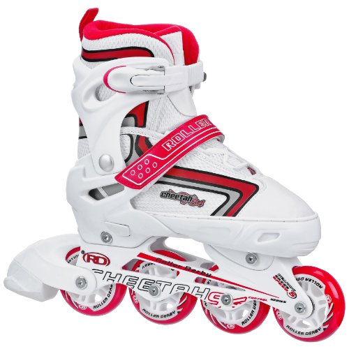 [해외]Roller Derby Girls Cheetah S4 Adjustable Inline Skates, Medium (3-6)