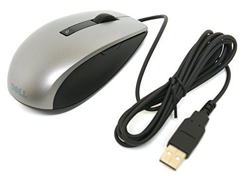 [해외]Genuine Dell M534D Silver Premium 6-Button USB 1600 DPI Laser Scroll Mouse, Compatible Dell Part Numbers: K251D, M534D, Y357C, Model Number: M-UAV-DEL8