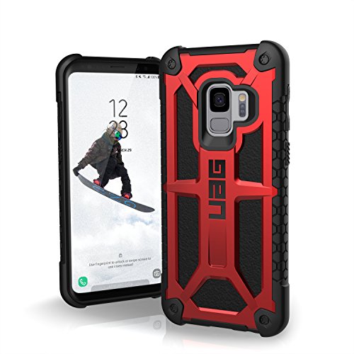 [해외]유에이지 [UAG] 삼성 갤럭시 S9 [5.8-inch Screen] Monarch Feather-Light Rugged [Crimson] Military Drop Tested Phone Case