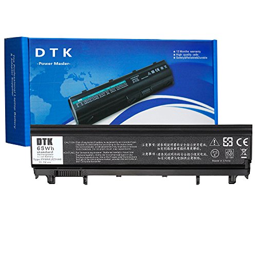 [해외]DTK New Laptop 배터리 Replacement for DELL E5440 E5540 P/N: N5YH9 VV0NF VVONF VJXMC 0M7T5F 0K8HC 1N9C0 7W6K0 F49WX NVWGM CXF66 WGCW6 11.1V 4400MAH