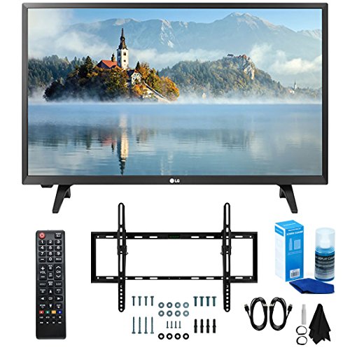 [해외]LG 28LJ400B-PU 28" Class HD 720p LED TV (2017 Model) with Slim Flat Wall Mount Kit and Professional Screen Cleaning Kit