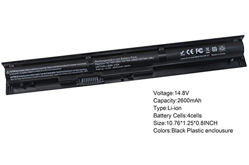 [해외]Gomarty 14.8V 2600MAH New VI04 Laptop 배터리 for HP Envy 14-v000-v099 15-k000-k099 17-f000-f099 G6E88AA G6E88AAABB HSTNN-LB6K HSTNN-PB6I HSTNN-DB6I 756744-001 HSTNN-PB6I 756743-001