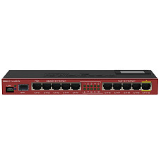 [해외]MikroTik - RB2011UIAS-IN - RB2011UASIN 5 Gigabit LAN ports, 5 Fast Ethernet LAN ports, OS L5 license, MicroUSB, 128MB RAM, LCD touchscreen for configuration