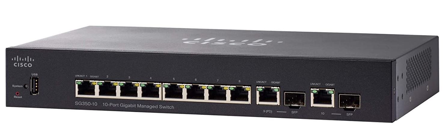 [해외]CISCO SYSTEMS Sg350 10-Port Gigabit Managed Switch (SG35010K9NA)