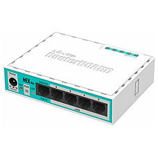 [해외]Mikrotik RouterBOARD hEX lite 5 ports router 5 X 10/100 PoE OSL4 - (RB750r2)