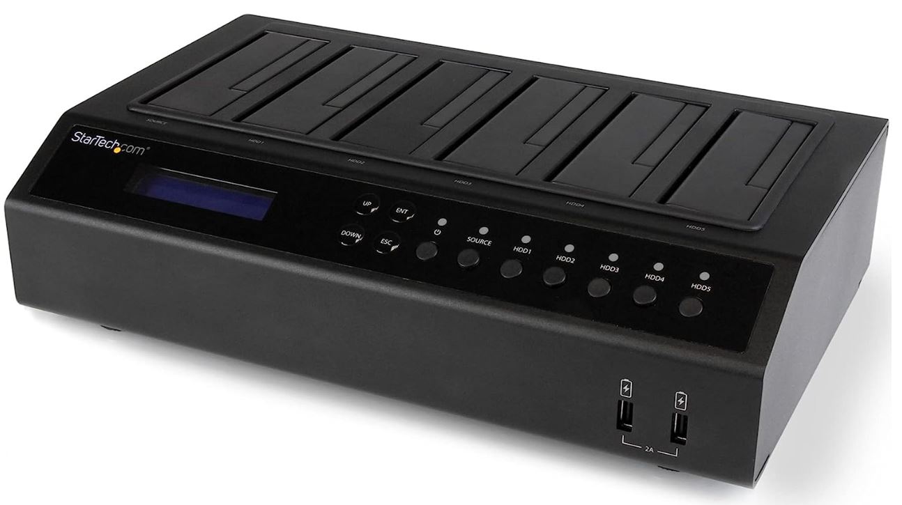 [해외]StarTech.com USB 3.0/eSATA 6-Bay SATA Hard Drive Duplicator Dock (SATDOCK5U3ER)